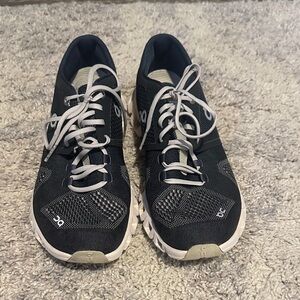 ON Women's Black and White Running Shoes